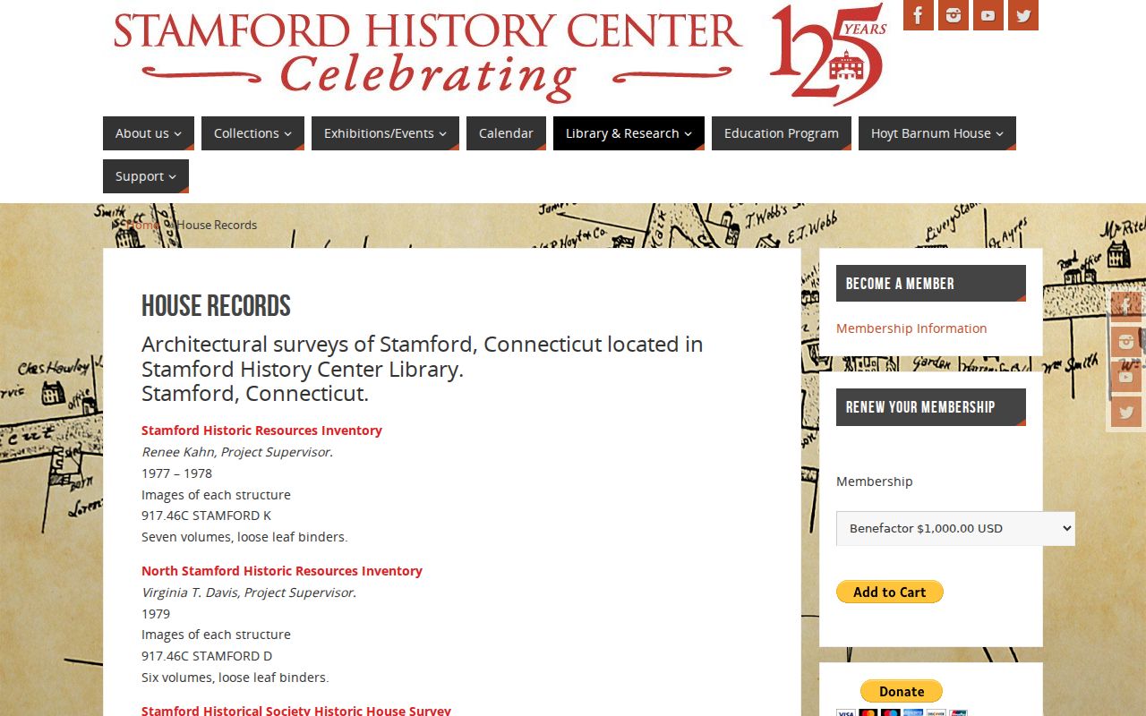 Stamford city directory and house-record research collection