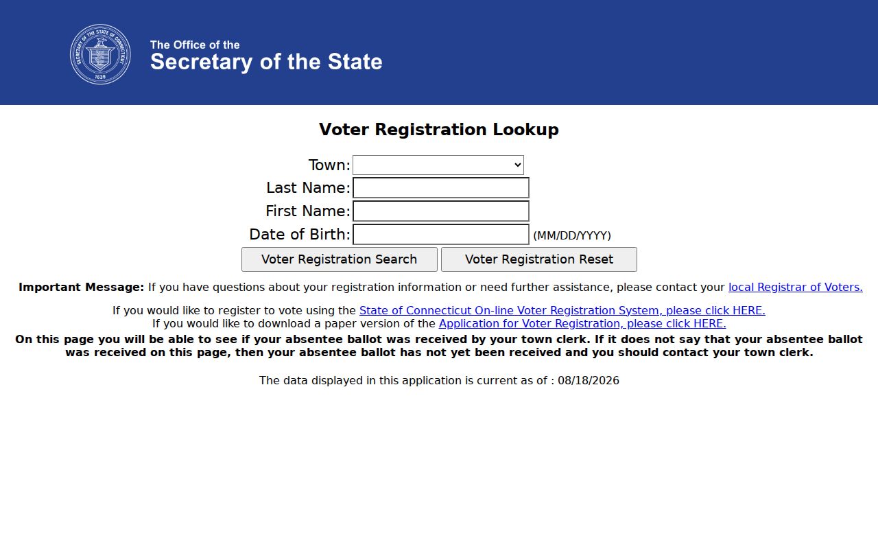 Stamford residents directory Connecticut voter lookup
